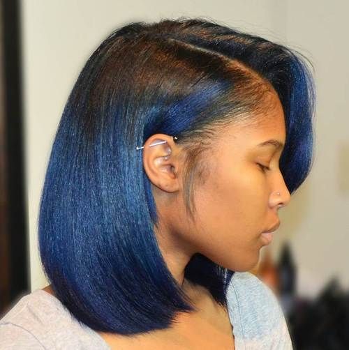 Featured image of post Blue Hair On Black Women