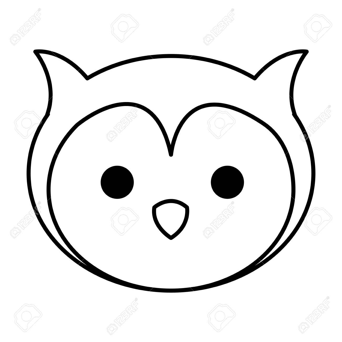 Featured image of post Cute Owl Head Drawing