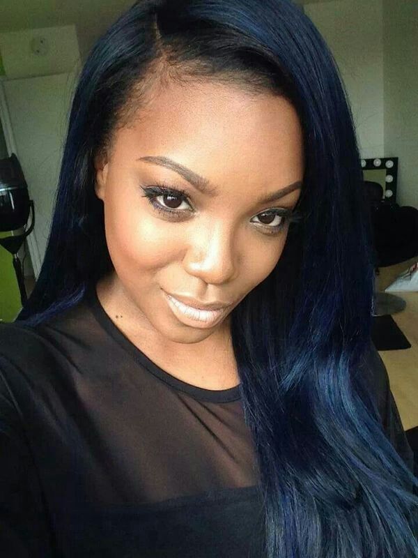 Featured image of post Dark Blue Hair On Black Women