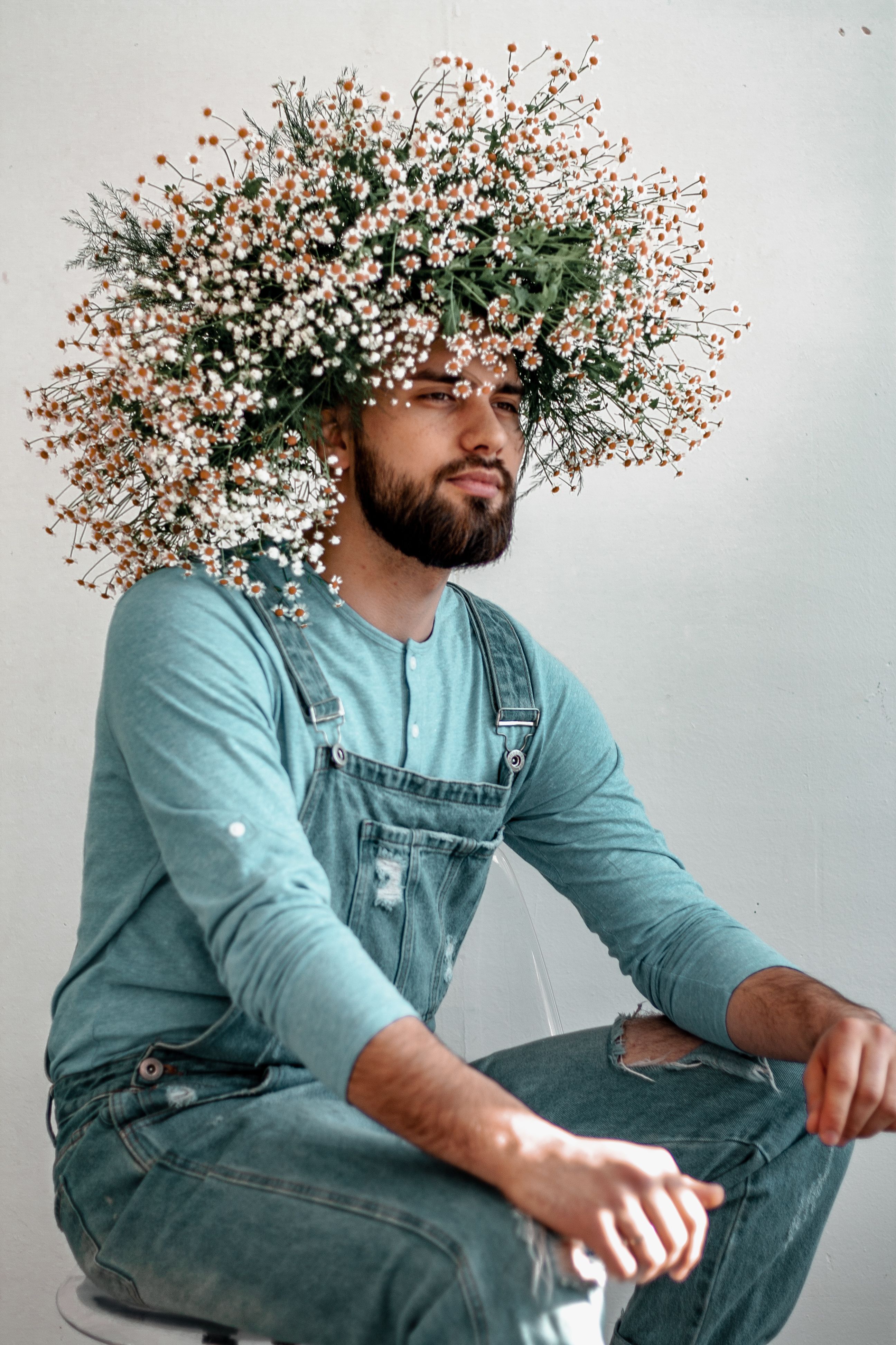 Featured image of post Man With Flowers On Head