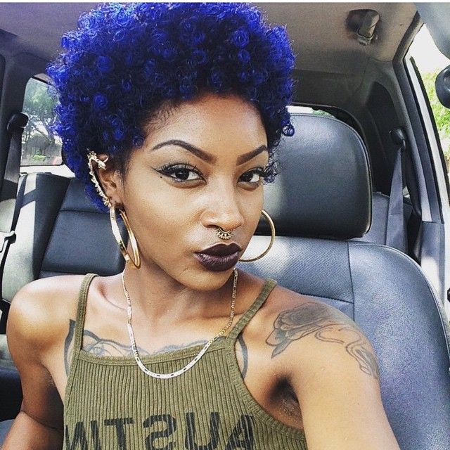 Featured image of post Natural Blue Hair On Black Women