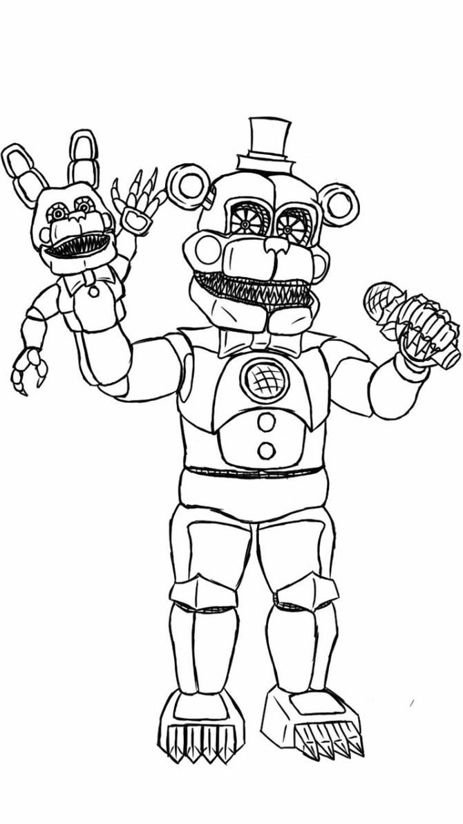 Featured image of post Nightmare Funtime Freddy Coloring Page