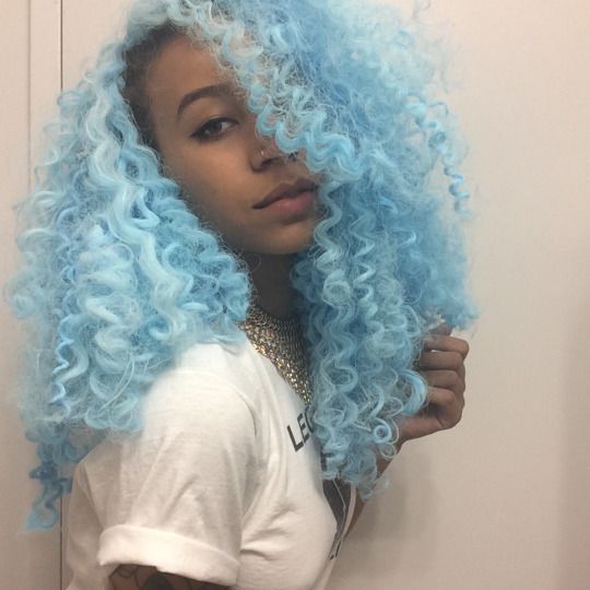 Featured image of post Pastel Blue Hair On Black Women