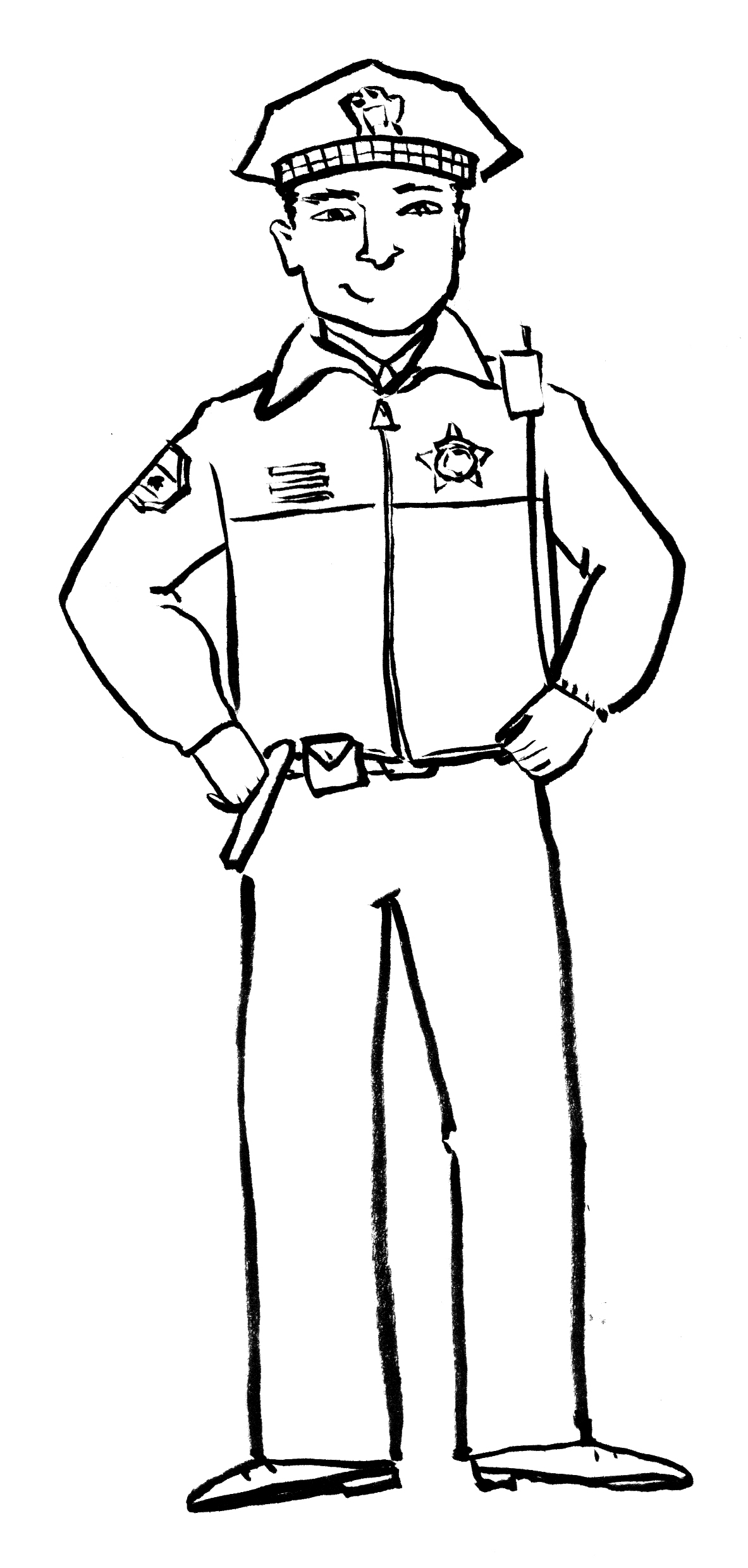 Featured image of post Police Clipart Drawing