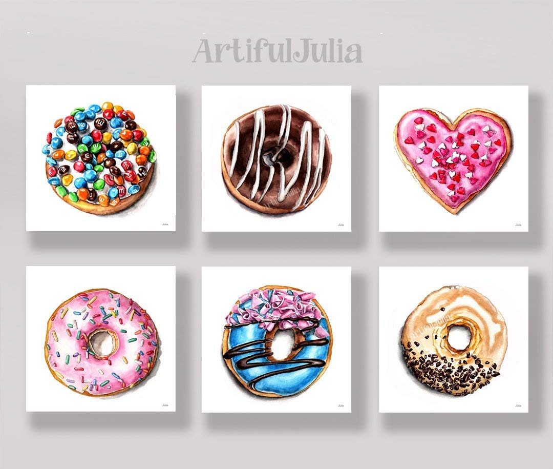 Featured image of post Watercolor Donut Art