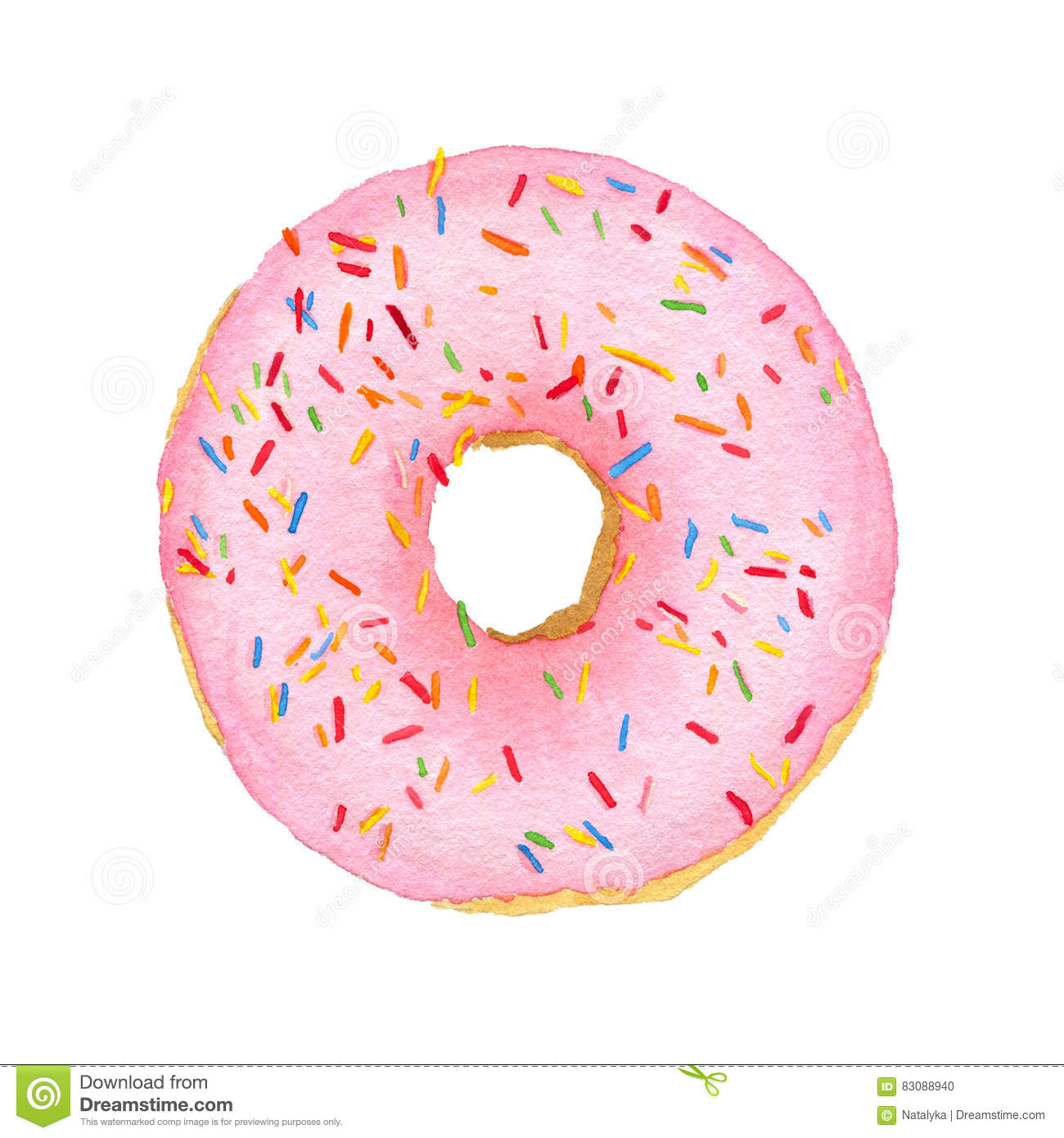 Featured image of post Watercolor Donut Clipart